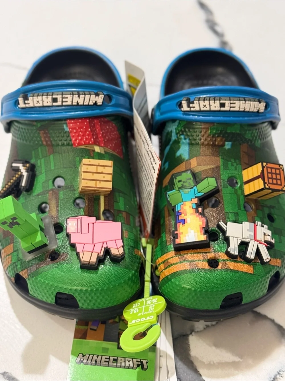 Minecraft x Crocs Kids Classic Clogs  size C12